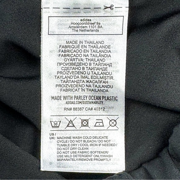 Adidas x Marimekko Women’s Medium Tennis Skort Primeblue Black Gray Floral Skirt - Picture 9 of 15